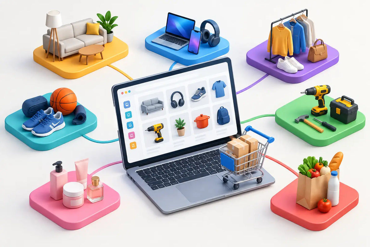 Site achats multi catégories, un seul catalogue