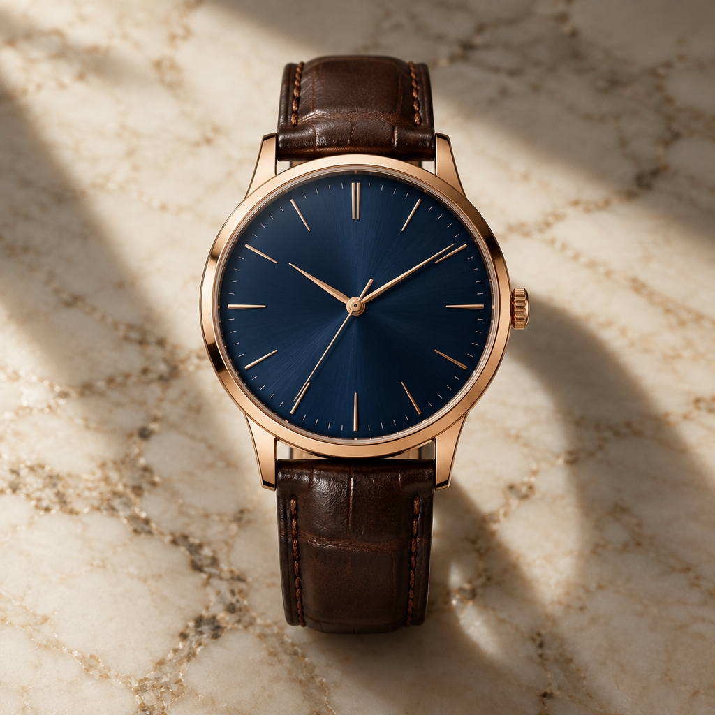 Montre élégante au style luxueux