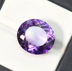 Pierre violette ovale facettée 11,60 ct