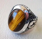 Bague chevalière à œil-de-tigre SILVERING ART