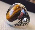 Bague chevalière à œil-de-tigre SILVERING ART