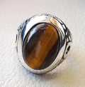 Bague chevalière à œil-de-tigre SILVERING ART