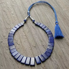 Collier de perles bleues H A GEMS