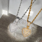 Pendentif cœur à pierre TUHE