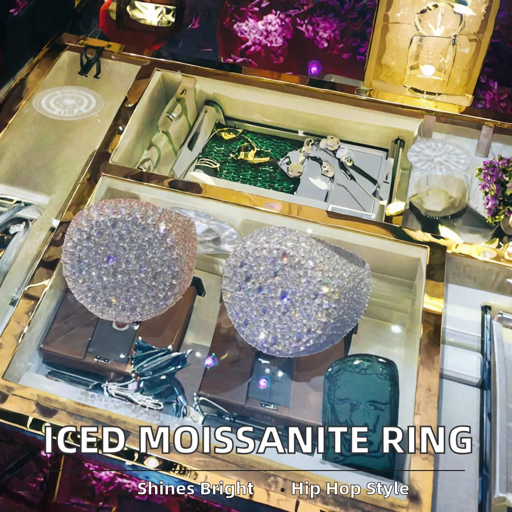 Bague dorée à pierres Tishya Diamond