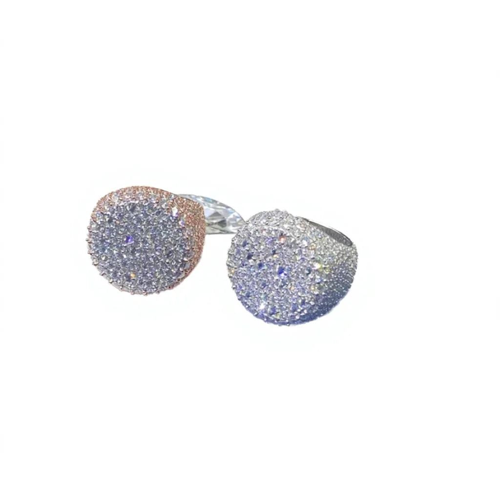 Bague dorée à pierres Tishya Diamond