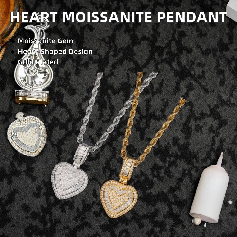 Pendentif cœur à pierre TUHE