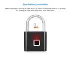 Cadenas à empreinte rechargeable KERUI O11