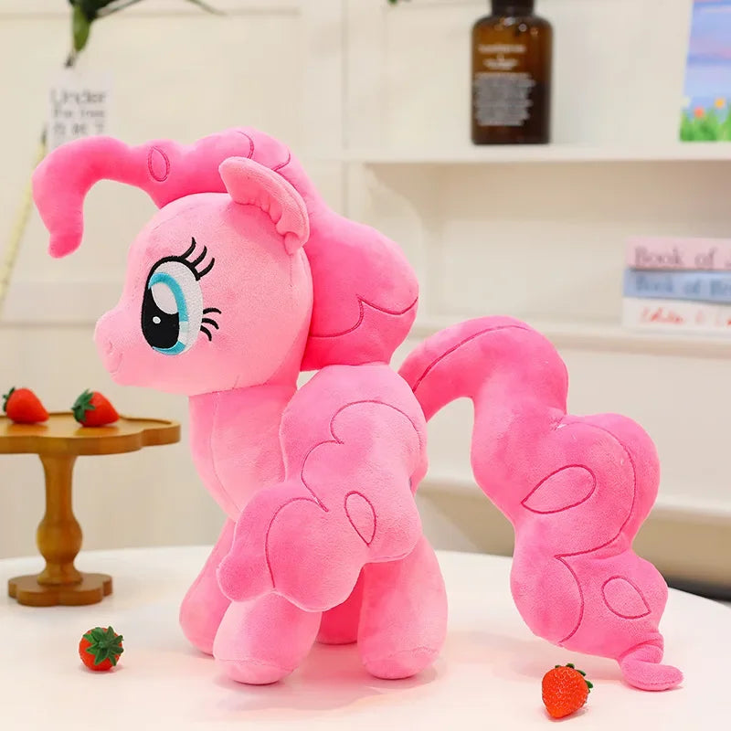 Peluche poney licorne arc-en-ciel 30 cm