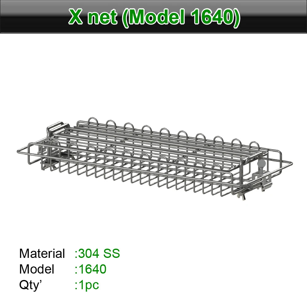 Panier de rôtisserie ZENOBBQ 1640 en inox