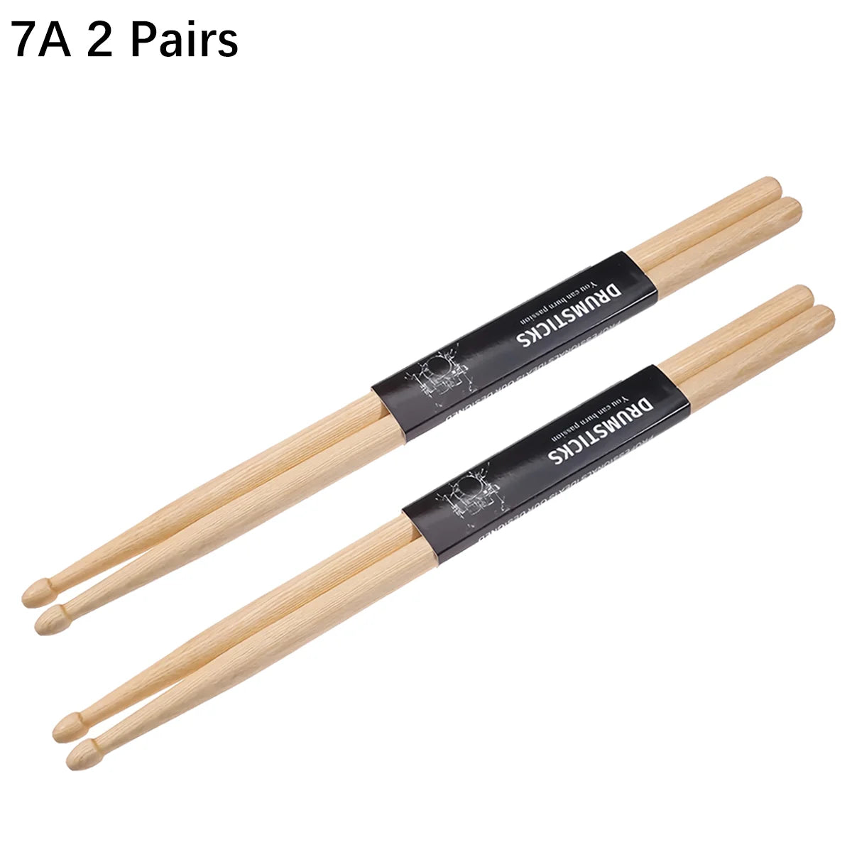 Baguettes de batterie en érable Miwayer 5A ou 7A