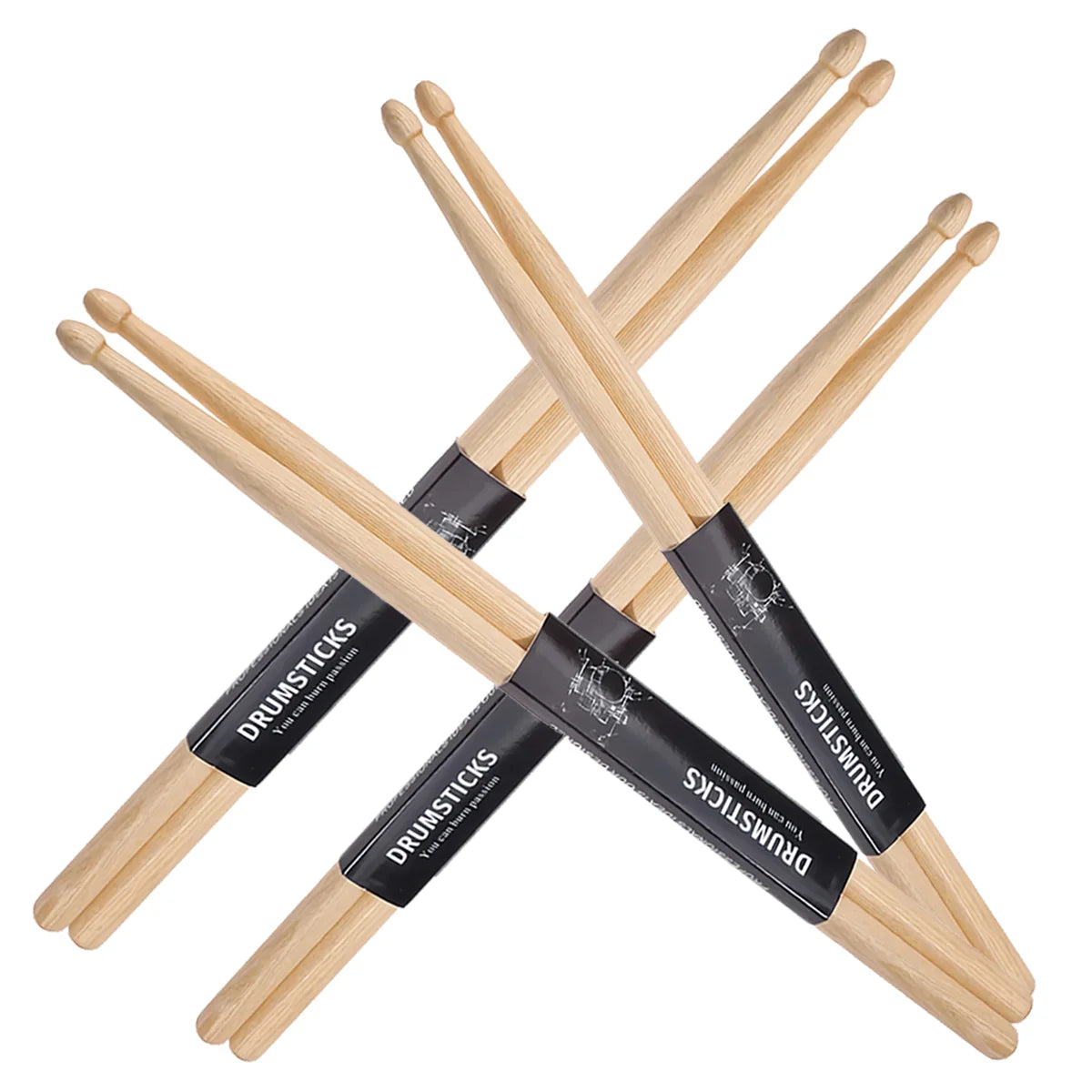 Baguettes de batterie en érable Miwayer 5A ou 7A