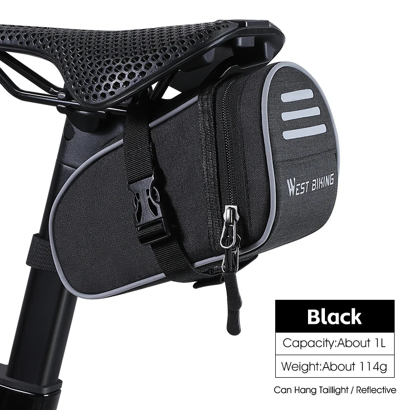 Sacoche de selle vélo réfléchissante WEST BIKING