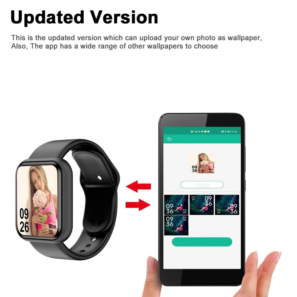 Montre connectée à recharge USB
