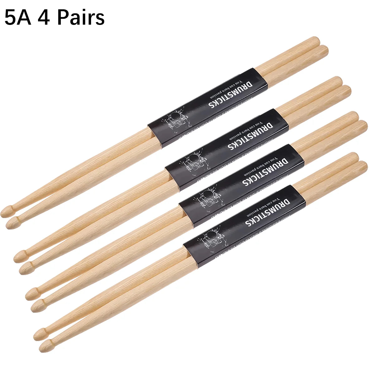 Baguettes de batterie en érable Miwayer 5A ou 7A