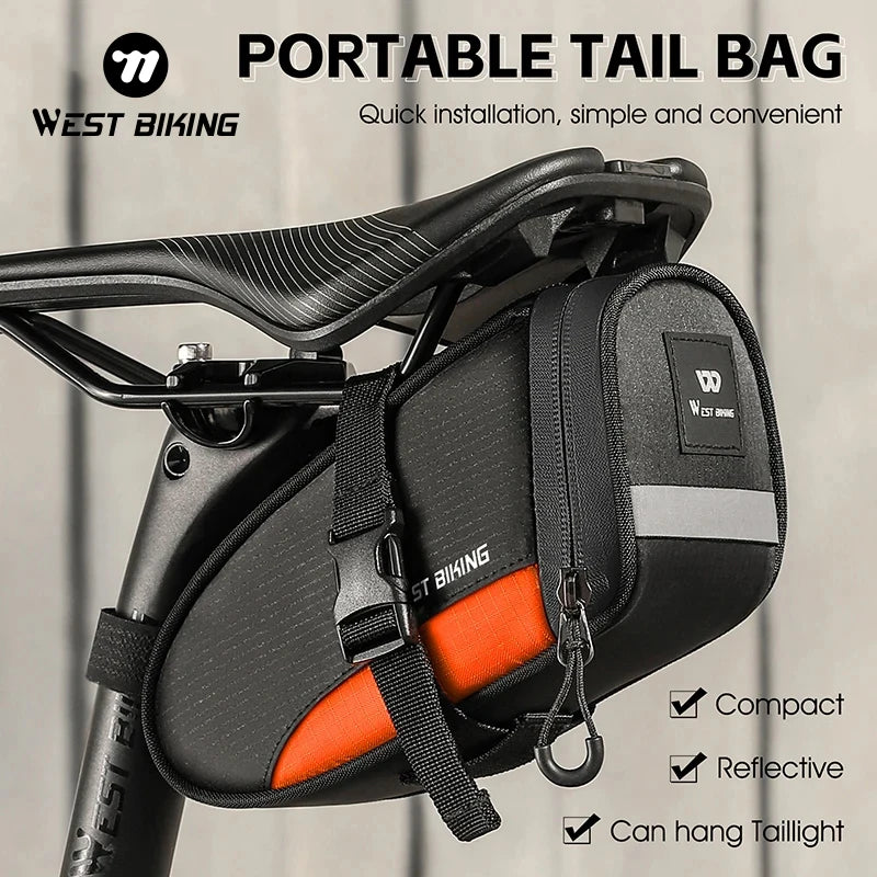 Sacoche de selle vélo réfléchissante WEST BIKING