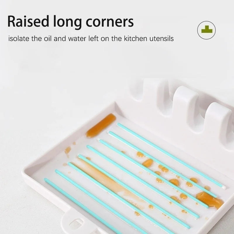 Repose-ustensiles de cuisine en plastique