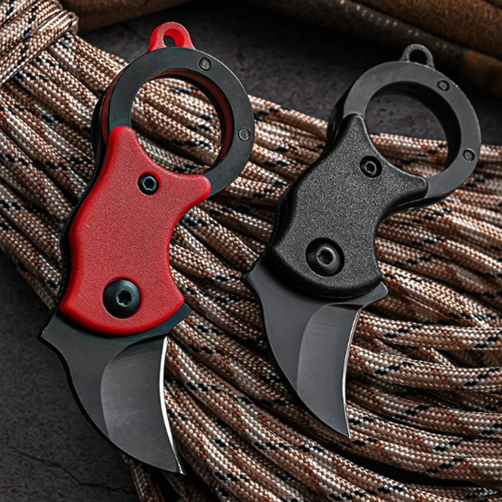 Mini couteau porte-clés en acier