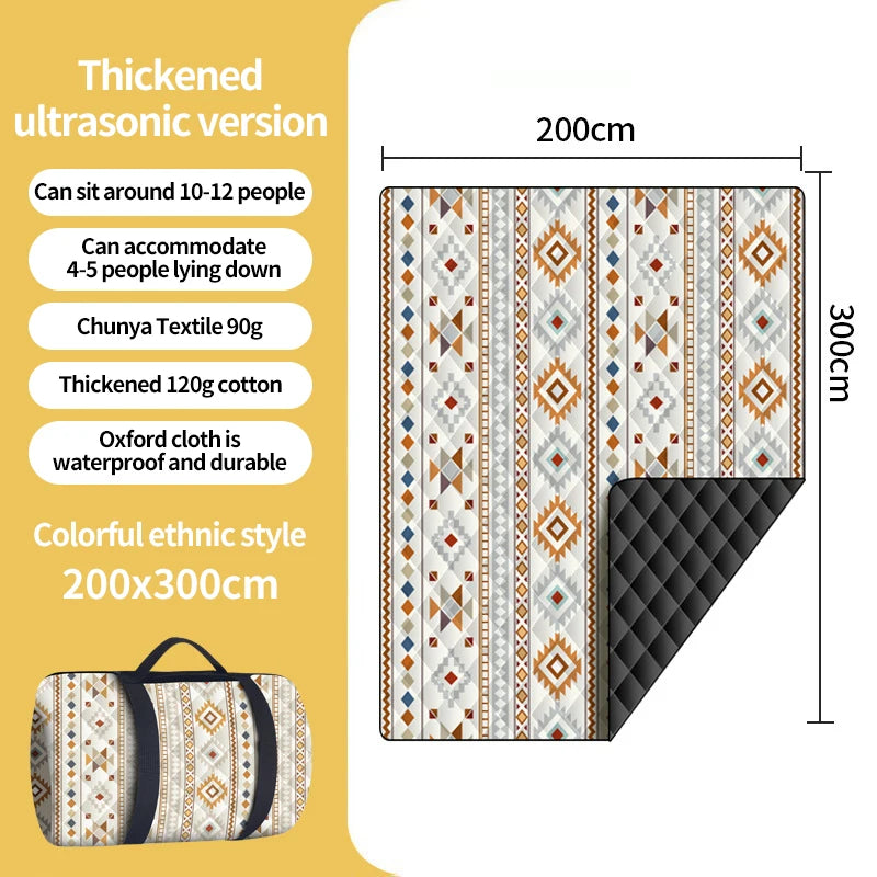 Tapis de pique-nique pliable 300 × 300 cm