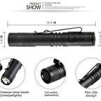 Mini lampe torche LED de poche — compacte et pratique