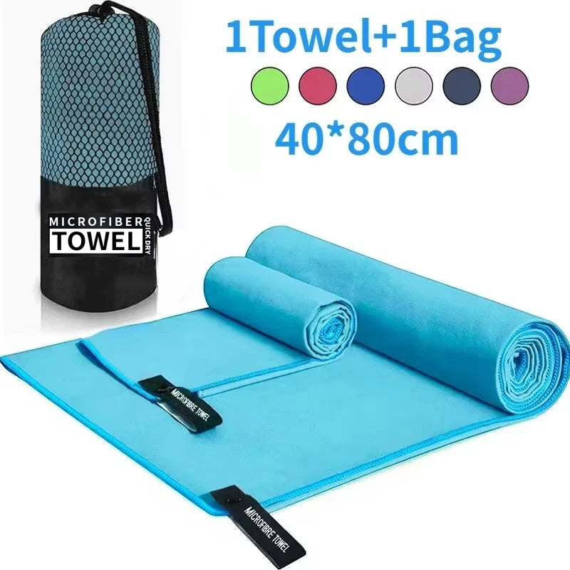 Serviette de sport BRS 40 × 80 cm avec pochette