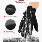 Gants d'hiver tactiles pour vélo et plein air