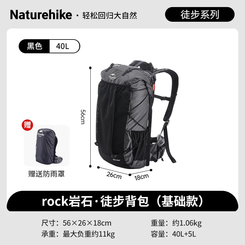 Sac à dos de randonnée Naturehike Rock Series