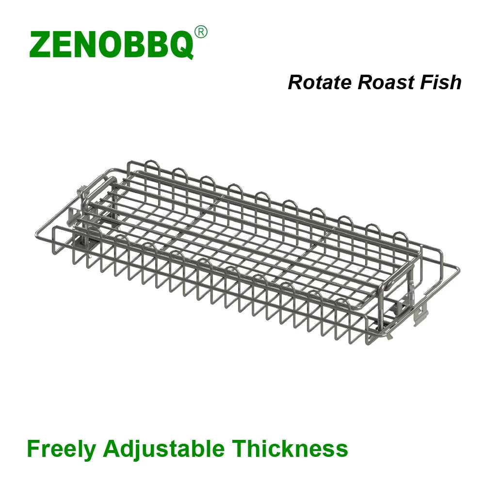 Panier de rôtisserie ZENOBBQ 1640 en inox