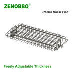 Panier de rôtisserie ZENOBBQ 1640 en inox