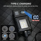 Mini lampe LED rechargeable à tête pivotante