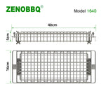 Panier de rôtisserie ZENOBBQ 1640 en inox