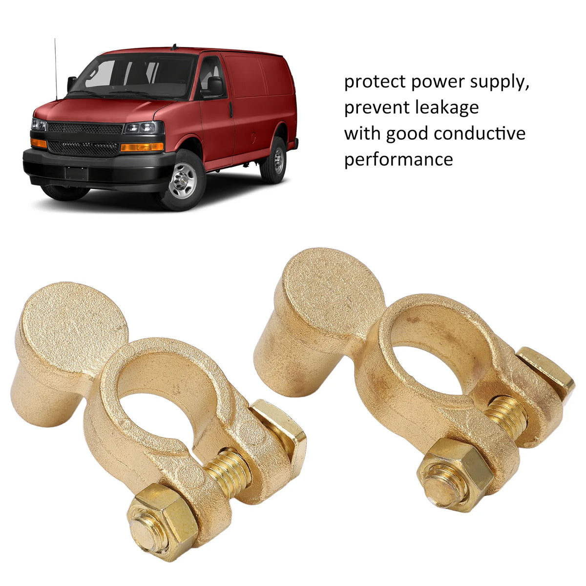 Bornes de batterie auto SAE vers JIS, paire