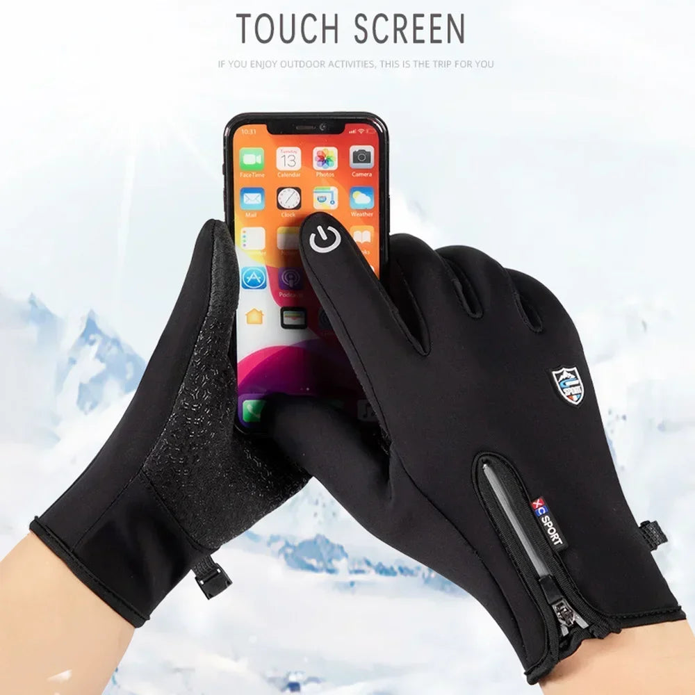 Gants d'hiver tactiles pour vélo et plein air