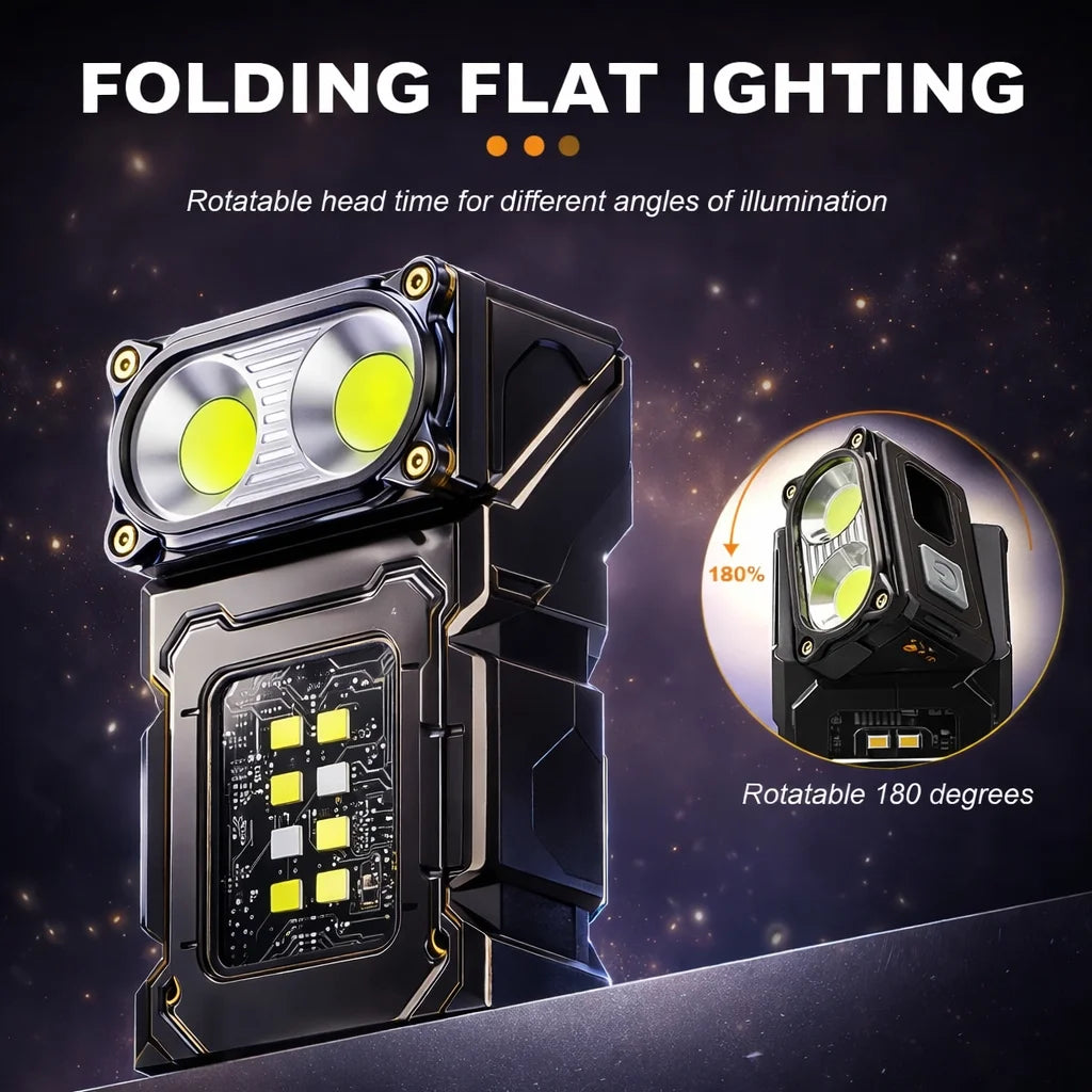 Mini lampe LED rechargeable à tête pivotante