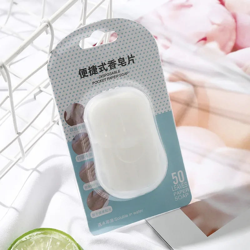 Savon en feuilles de voyage – boîte de 50