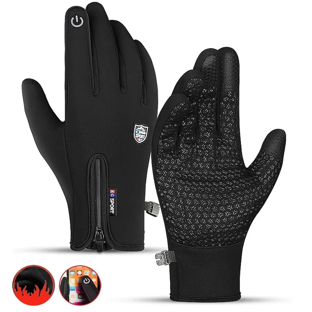Gants d'hiver tactiles pour vélo et plein air