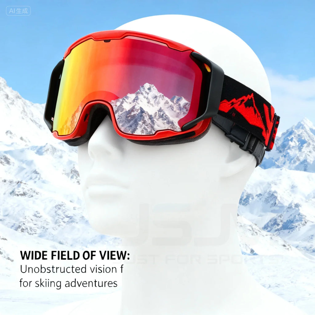 Masque de ski à double écran antibuée