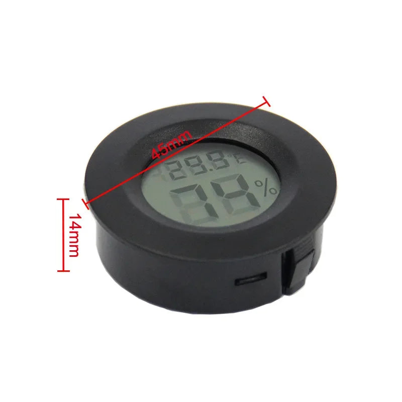 Thermomètre-hygromètre numérique rond