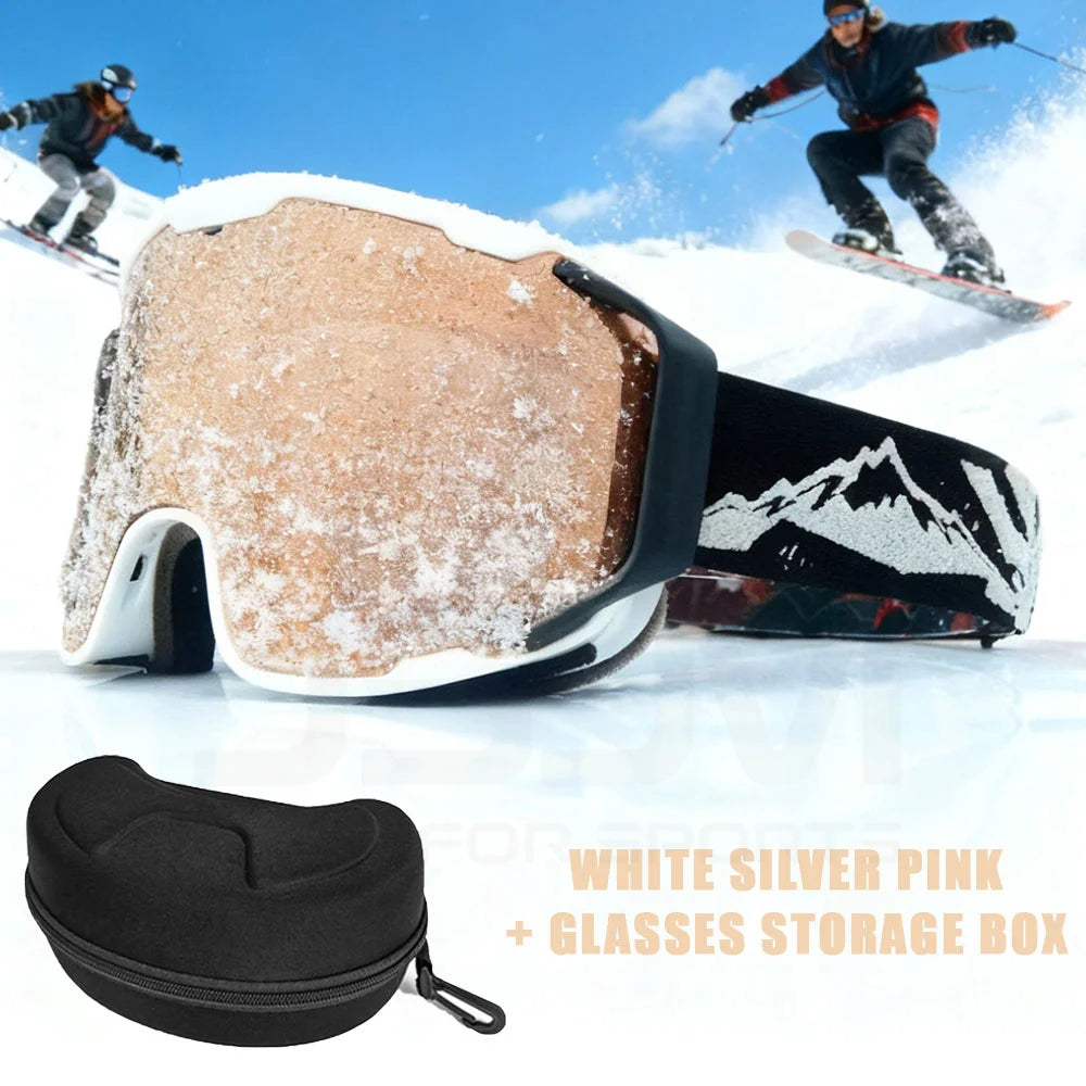 Masque de ski à double écran antibuée