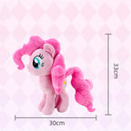 Peluche poney licorne arc-en-ciel 30 cm