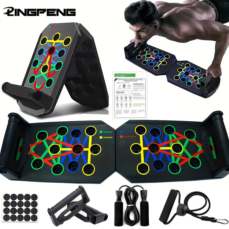 Planche de pompes pliable avec poignées — Fitness