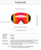 Masque de ski à double écran antibuée