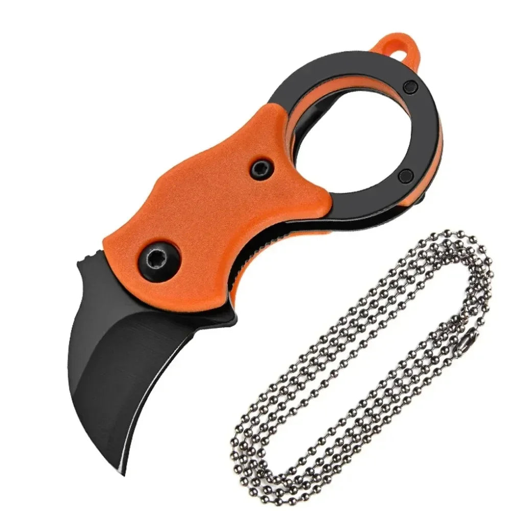 Mini couteau porte-clés en acier