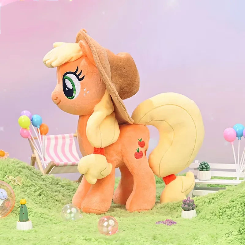 Peluche poney licorne arc-en-ciel 30 cm