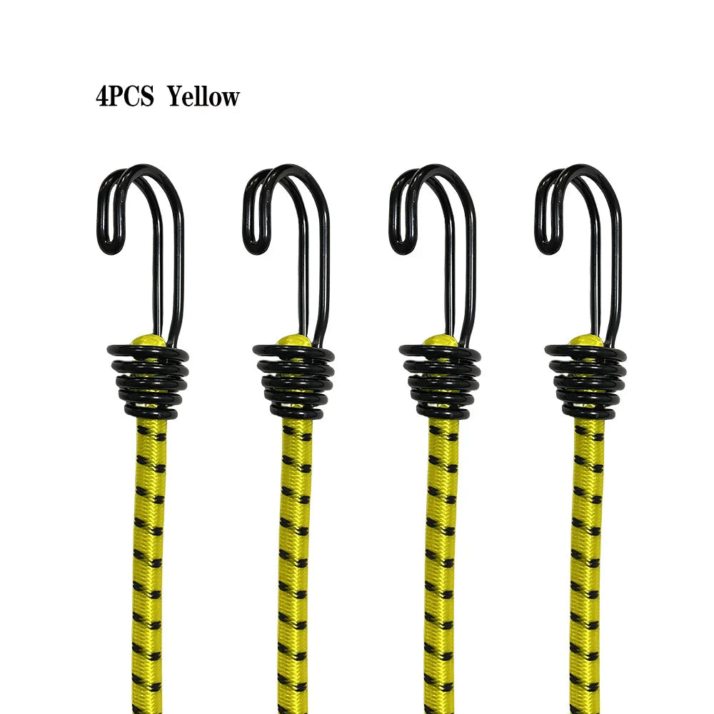 Lot de 4 tendeurs élastiques à crochets – 61 cm