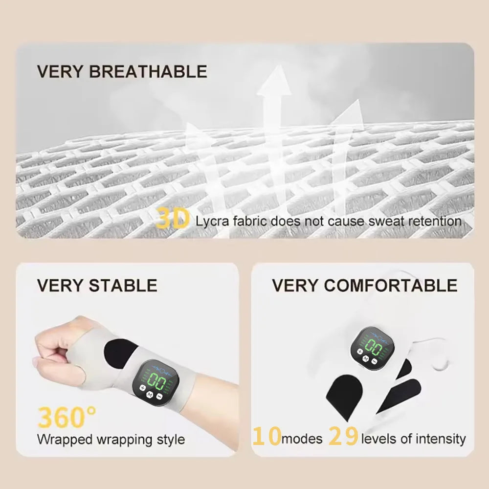Bracelet massant rechargeable pour le poignet – Bleu ou blanc