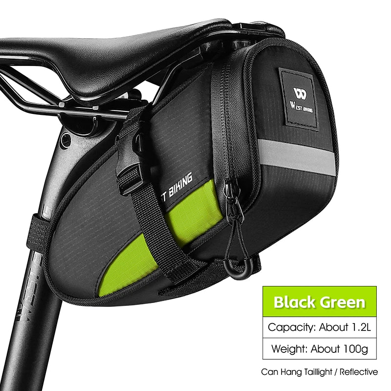 Sacoche de selle vélo réfléchissante WEST BIKING