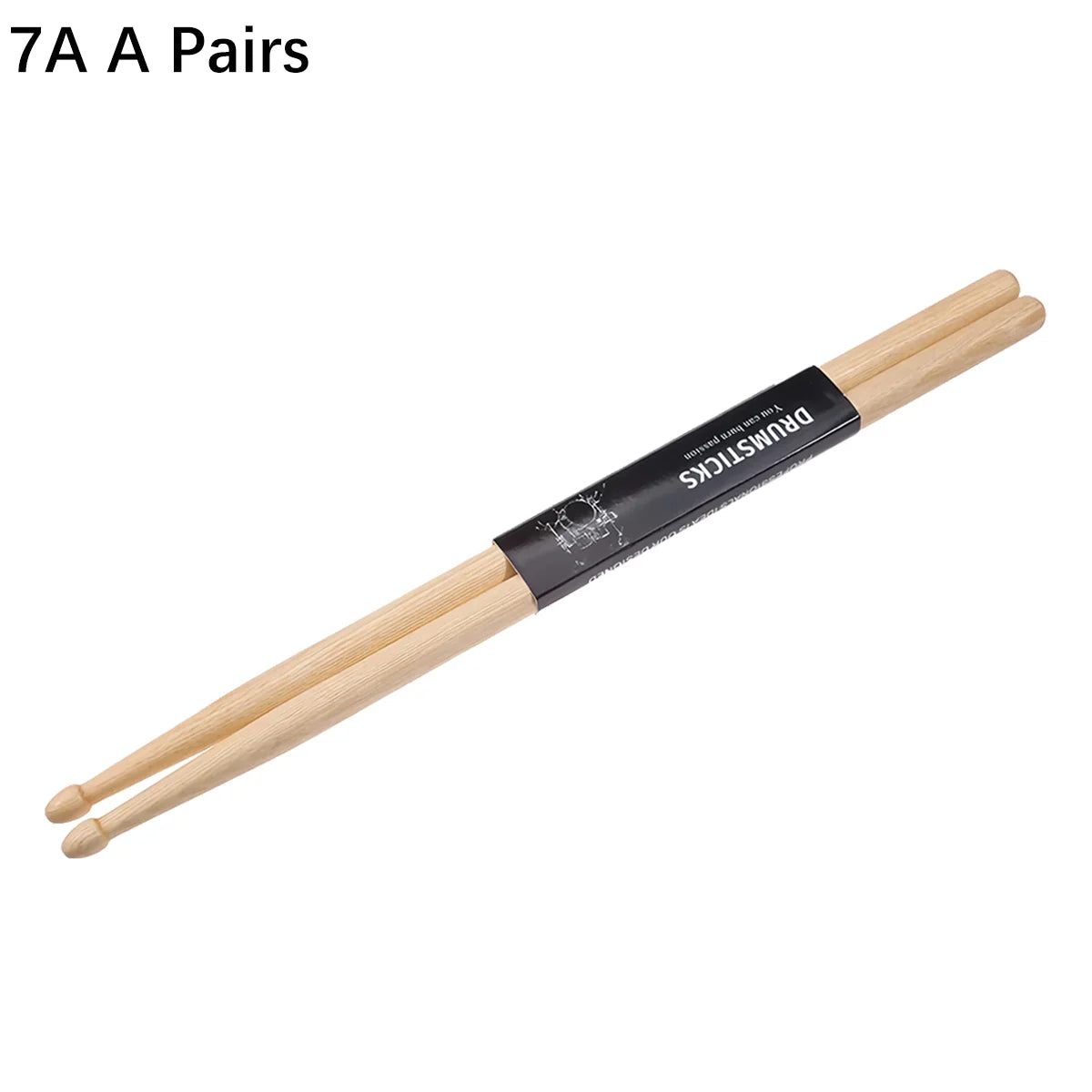 Baguettes de batterie en érable Miwayer 5A ou 7A
