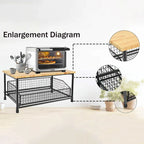 Étagère de comptoir avec panier coulissant