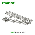 Panier de rôtisserie ZENOBBQ 1640 en inox